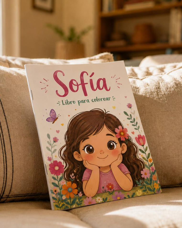 Libro de colorear personalizado impreso